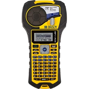 Brady BMP21-PLUS Handheld Color Label Printer with Rubber Bumpers, Multi-Line Print, 6 to 40 Point Font